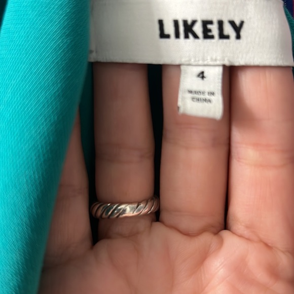 LIKELY TEAL DRESS - Picture 2 of 2